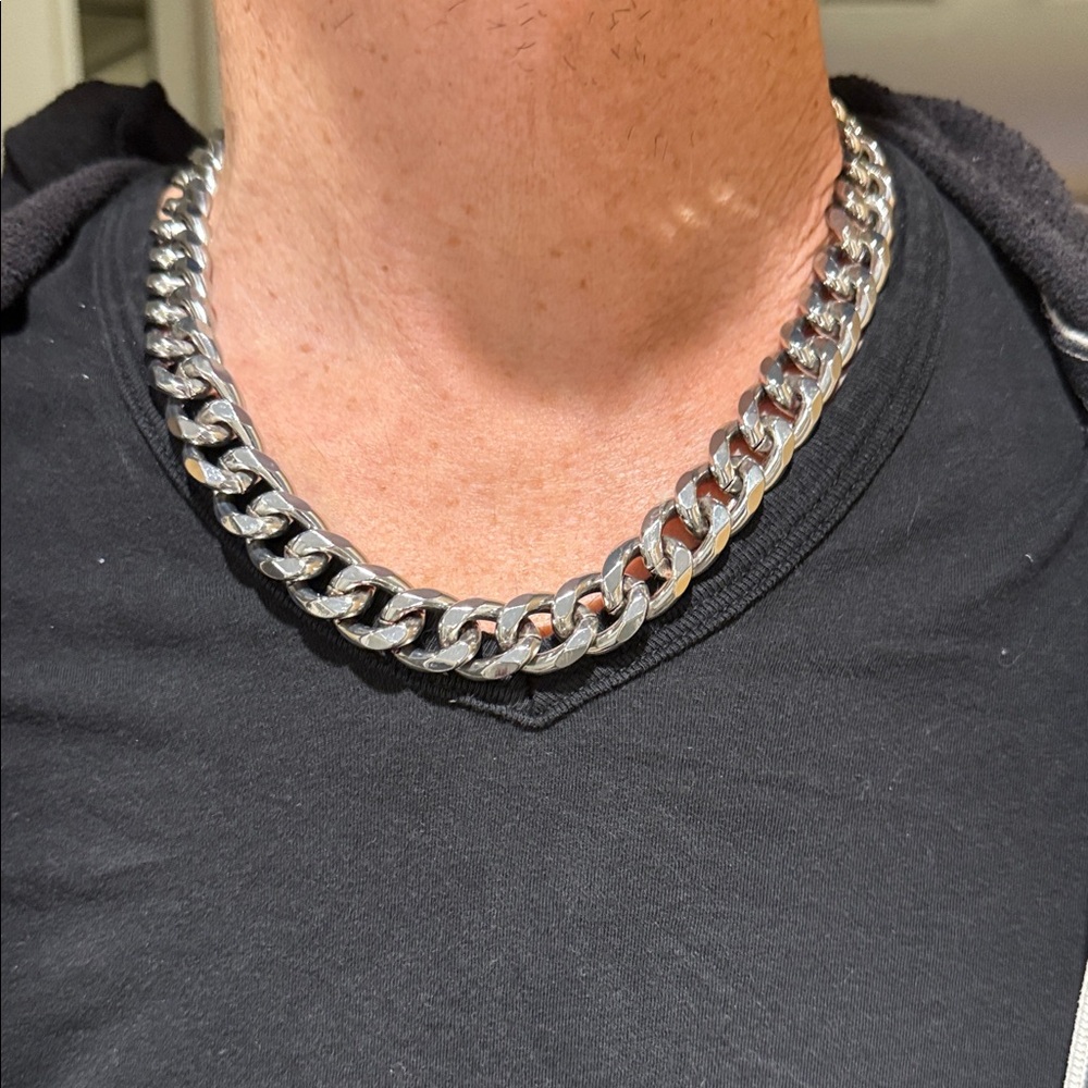 Chunky Silver Chain Necklace